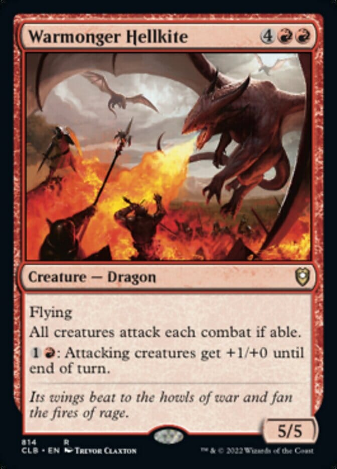 Warmonger Hellkite [Commander Legends: Battle for Baldur's Gate] MTG Single Magic: The Gathering  | Multizone: Comics And Games