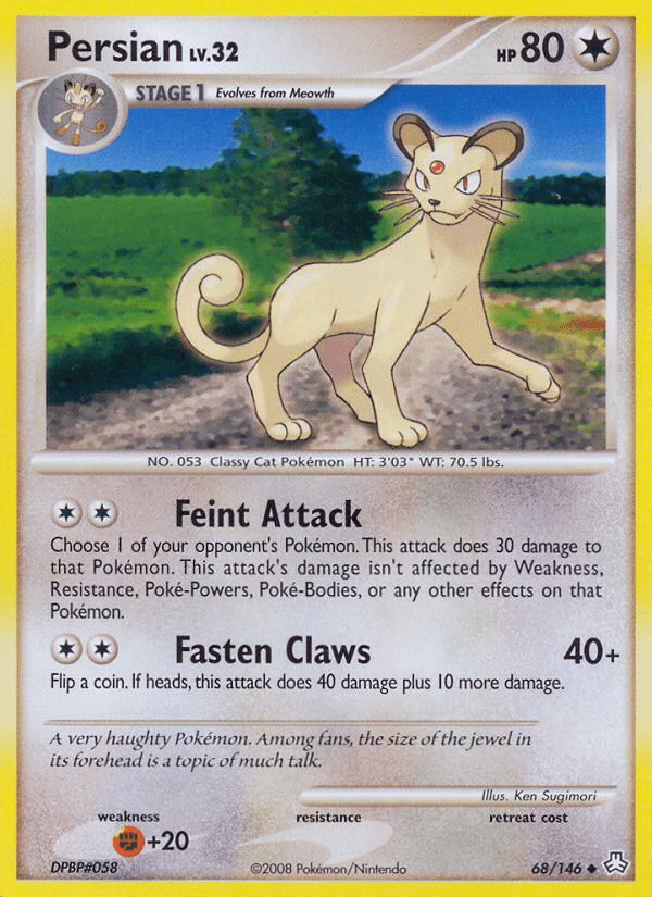 Persian (68/146) [Diamond & Pearl: Legends Awakened] Pokemon Single Pokémon  | Multizone: Comics And Games