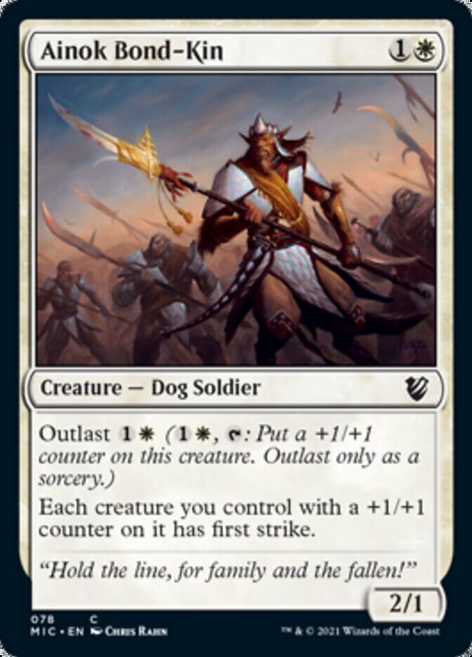 Ainok Bond-Kin [Innistrad: Midnight Hunt Commander] MTG Single Magic: The Gathering  | Multizone: Comics And Games
