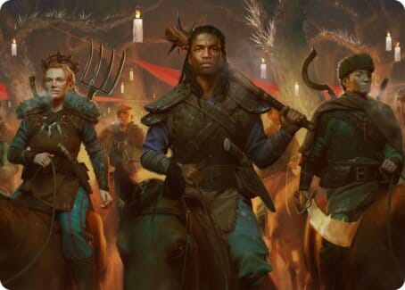 Candlelit Cavalry Art Card [Innistrad: Midnight Hunt Art Series] MTG Single Magic: The Gathering  | Multizone: Comics And Games
