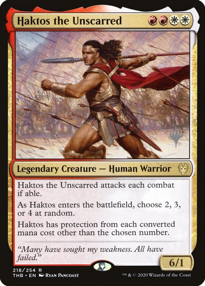 Haktos the Unscarred (Promo Pack) [Theros Beyond Death Promos] MTG Single Magic: The Gathering  | Multizone: Comics And Games
