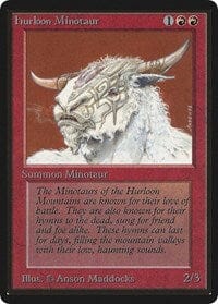 Hurloon Minotaur [Limited Edition Beta] MTG Single Magic: The Gathering  | Multizone: Comics And Games