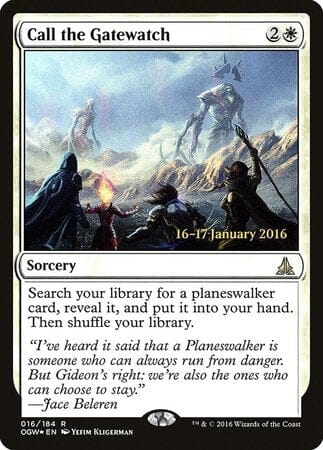 Call the Gatewatch [Oath of the Gatewatch Promos] MTG Single Magic: The Gathering  | Multizone: Comics And Games