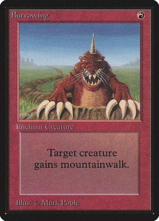 Burrowing [Limited Edition Beta] MTG Single Magic: The Gathering  | Multizone: Comics And Games