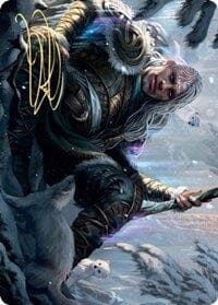 Jorn, God of Winter Art Card (Gold-Stamped Signature) [Kaldheim: Art Series] MTG Single Magic: The Gathering  | Multizone: Comics And Games
