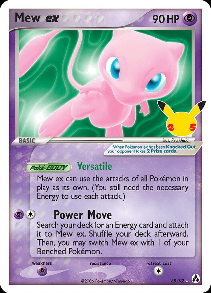 Mew ex (88/92) [Celebrations: 25th Anniversary - Classic Collection] Pokemon Single Pokémon  | Multizone: Comics And Games