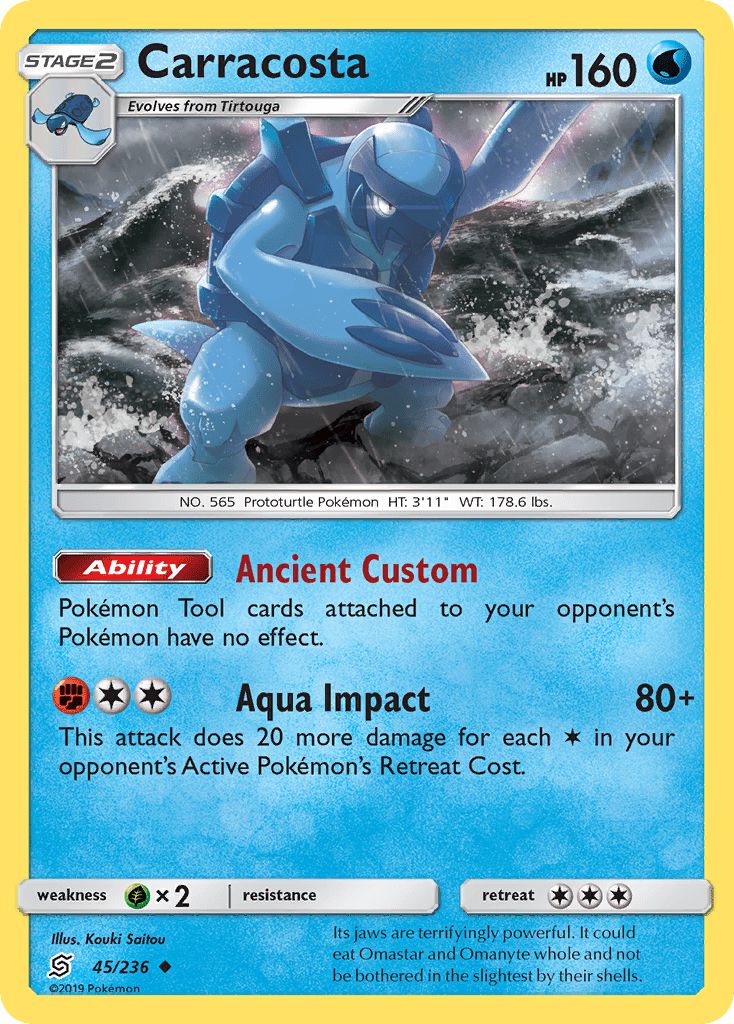 Carracosta (45/236) [Sun & Moon: Unified Minds] Pokemon Single Pokémon  | Multizone: Comics And Games