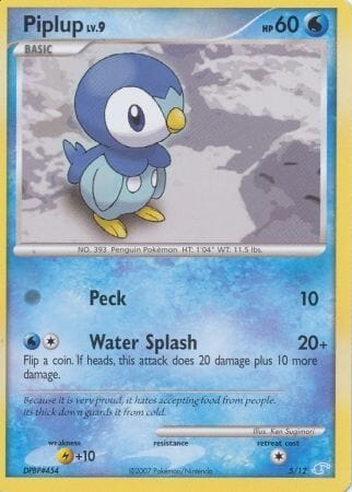 Piplup (5/12) [Diamond & Pearl: Trainer Kit - Manaphy] Pokemon Single Pokémon  | Multizone: Comics And Games