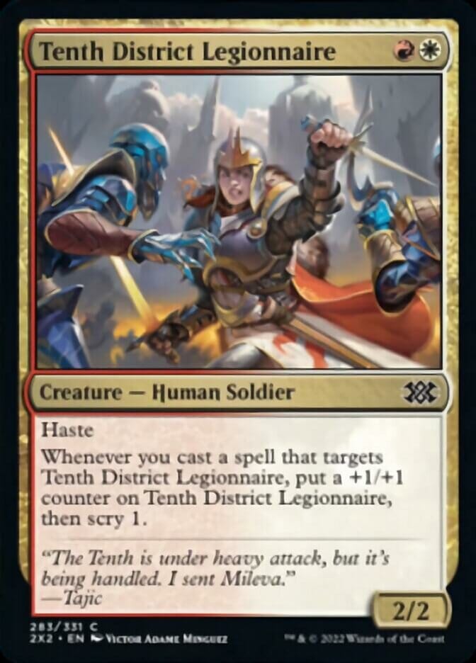 Tenth District Legionnaire [Double Masters 2022] MTG Single Magic: The Gathering  | Multizone: Comics And Games