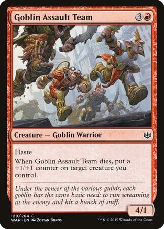 Goblin Assault Team [War of the Spark] MTG Single Magic: The Gathering  | Multizone: Comics And Games