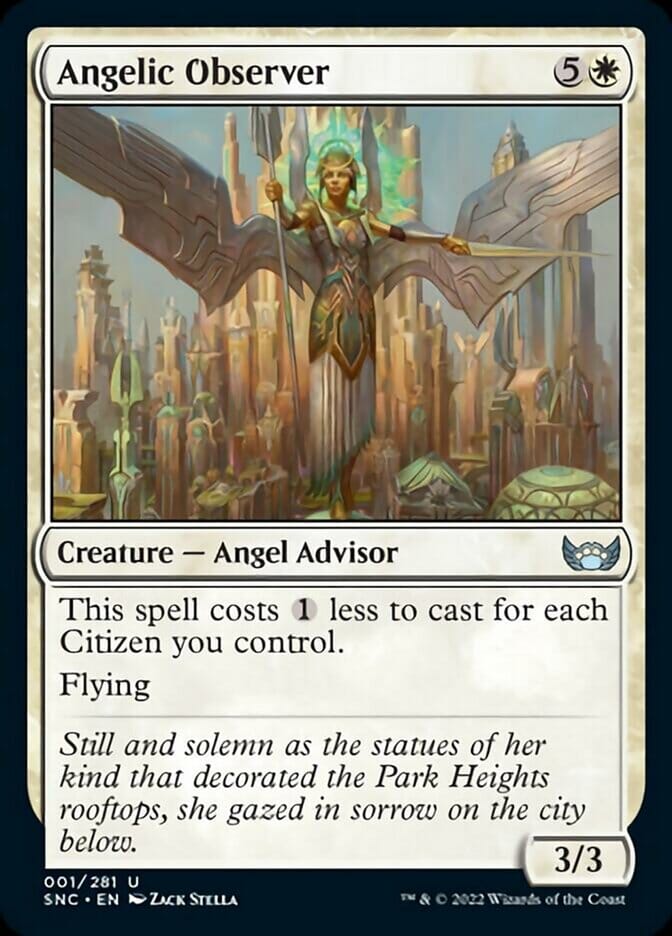 Angelic Observer [Streets of New Capenna] MTG Single Magic: The Gathering  | Multizone: Comics And Games
