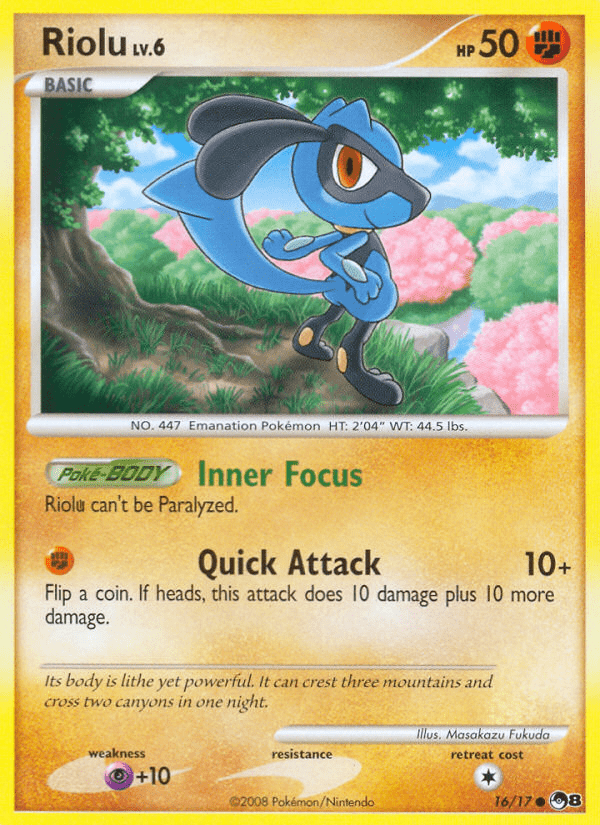 Riolu (16/17) [POP Series 8] Pokemon Single Pokémon  | Multizone: Comics And Games