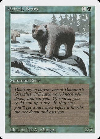 Grizzly Bears [Revised Edition] MTG Single Magic: The Gathering  | Multizone: Comics And Games