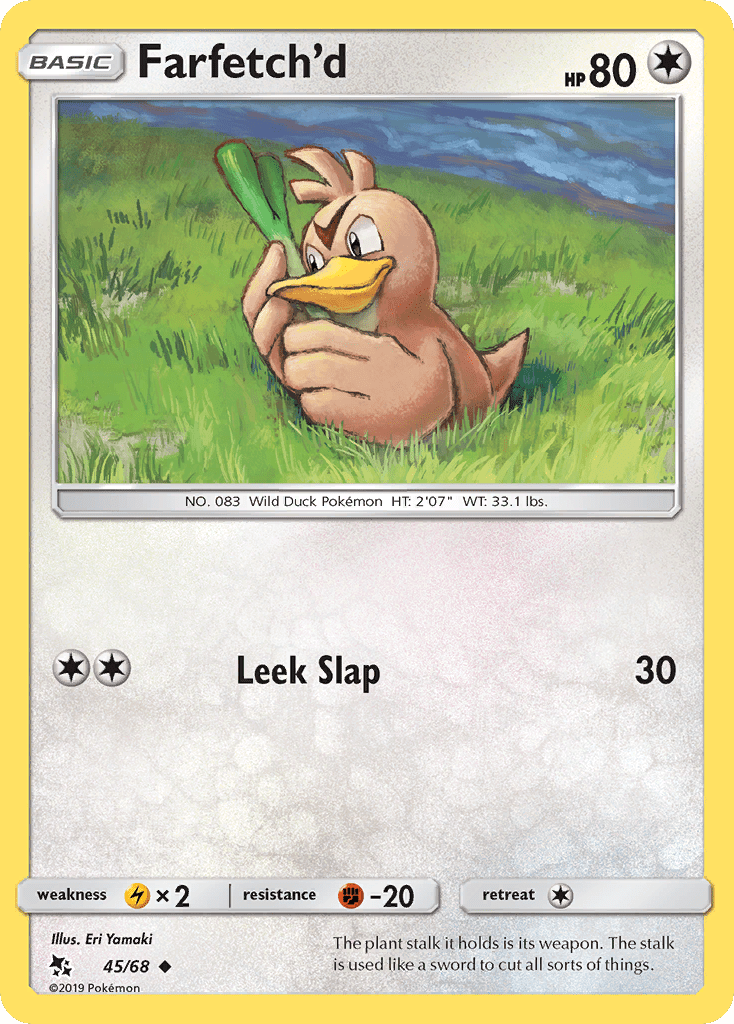 Farfetch'd (45/68) [Sun & Moon: Hidden Fates] Pokemon Single Pokémon  | Multizone: Comics And Games