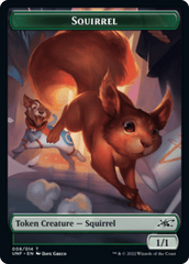 Squirrel // Food (010) Double-sided Token [Unfinity Tokens] MTG Single Magic: The Gathering  | Multizone: Comics And Games