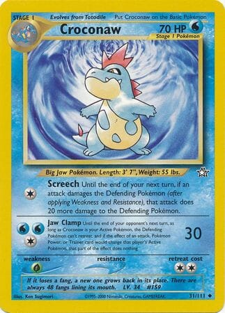Croconaw (31/111) [Neo Genesis Unlimited] Pokemon Single Pokémon  | Multizone: Comics And Games