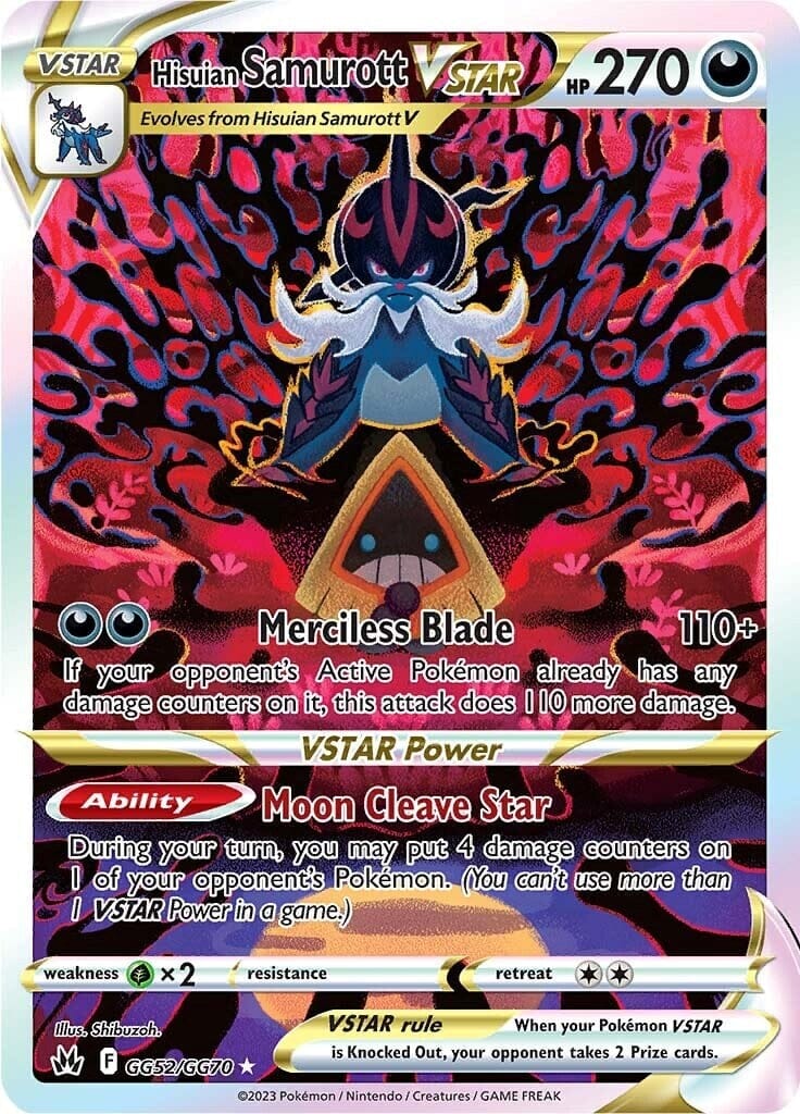 Hisuian Samurott VSTAR (GG52/GG70) [Sword & Shield: Crown Zenith] Pokemon Single Pokémon  | Multizone: Comics And Games