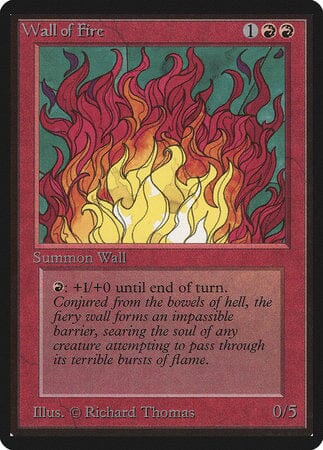 Wall of Fire [Limited Edition Beta] MTG Single Magic: The Gathering  | Multizone: Comics And Games