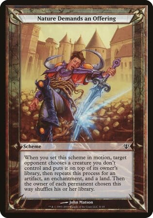 Nature Demands an Offering (Archenemy) [Archenemy Schemes] MTG Single Magic: The Gathering  | Multizone: Comics And Games