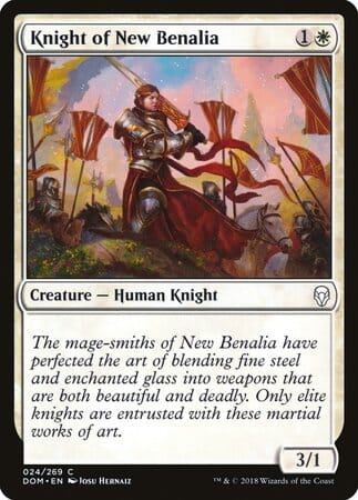 Knight of New Benalia [Dominaria] MTG Single Magic: The Gathering  | Multizone: Comics And Games