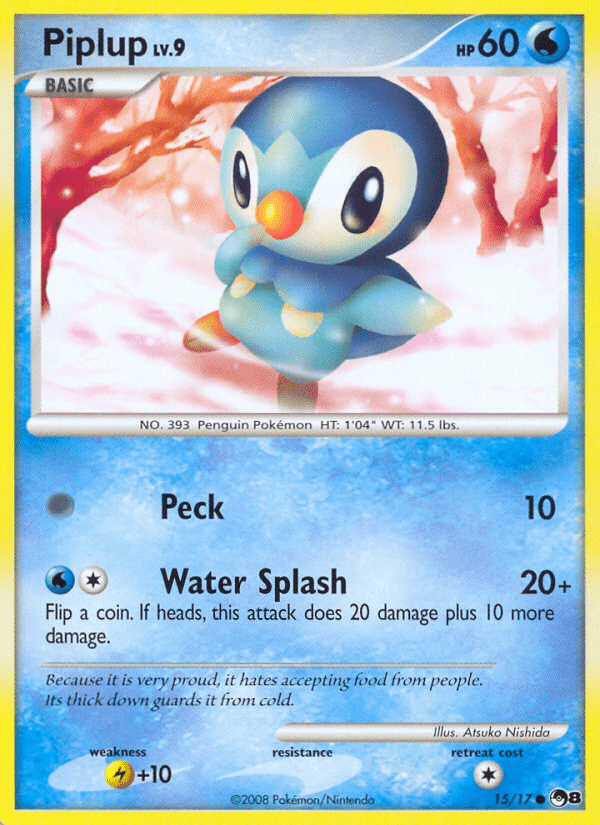 Piplup (15/17) [POP Series 8] Pokemon Single Pokémon  | Multizone: Comics And Games