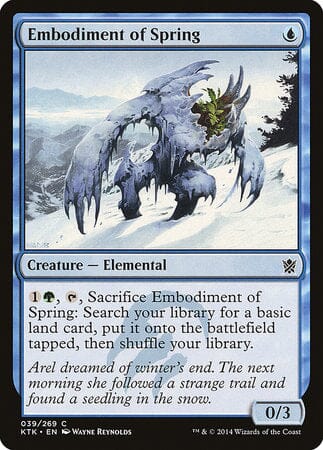 Embodiment of Spring [Khans of Tarkir] MTG Single Magic: The Gathering  | Multizone: Comics And Games