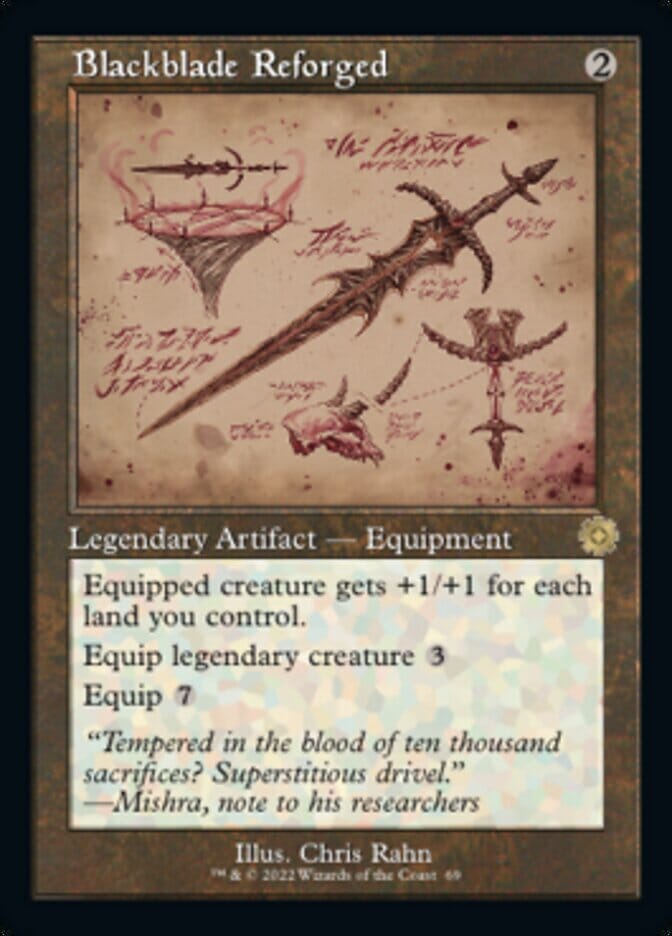 Blackblade Reforged (Retro Schematic) [The Brothers' War Retro Artifacts] MTG Single Magic: The Gathering  | Multizone: Comics And Games