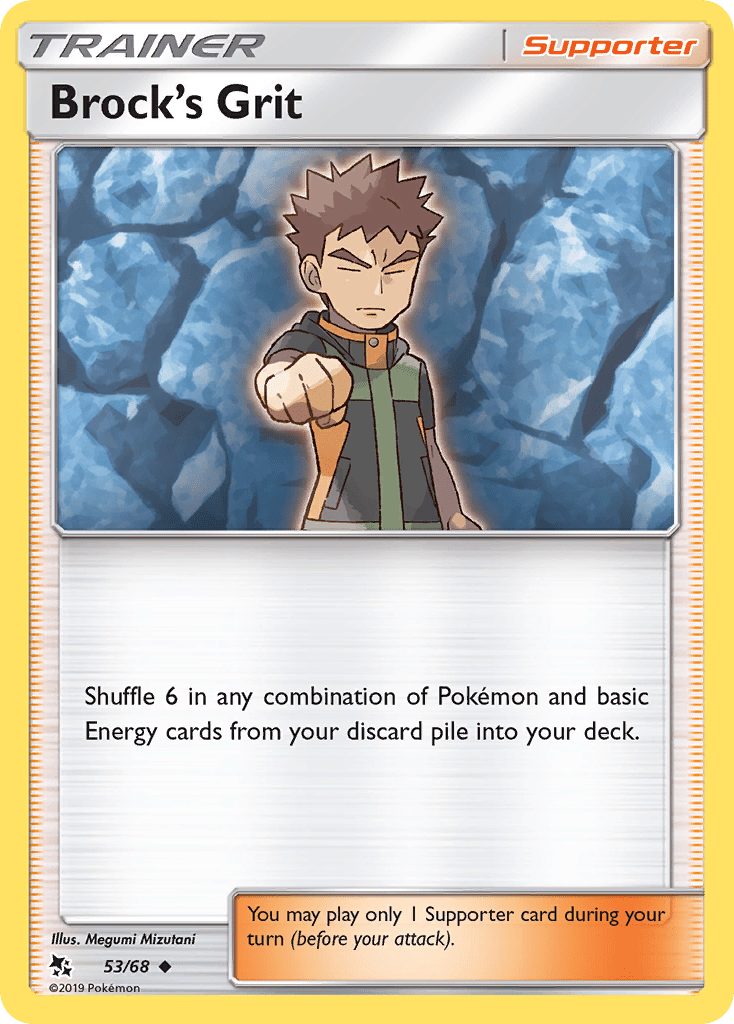 Brock's Grit (53/68) [Sun & Moon: Hidden Fates] Pokemon Single Pokémon  | Multizone: Comics And Games