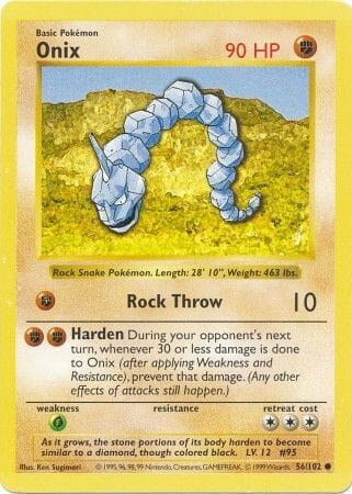 Onix (56/102) [Base Set Shadowless Unlimited] Pokemon Single Pokémon  | Multizone: Comics And Games