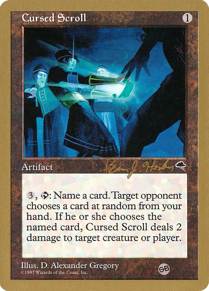 Cursed Scroll (Brian Hacker) (SB) [World Championship Decks 1998] MTG Single Magic: The Gathering  | Multizone: Comics And Games