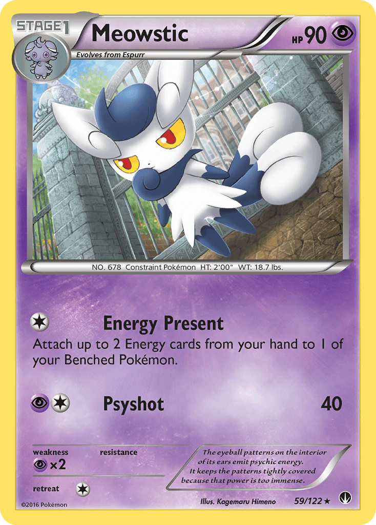 Meowstic (59/122) [XY: BREAKpoint] Pokemon Single Pokémon  | Multizone: Comics And Games