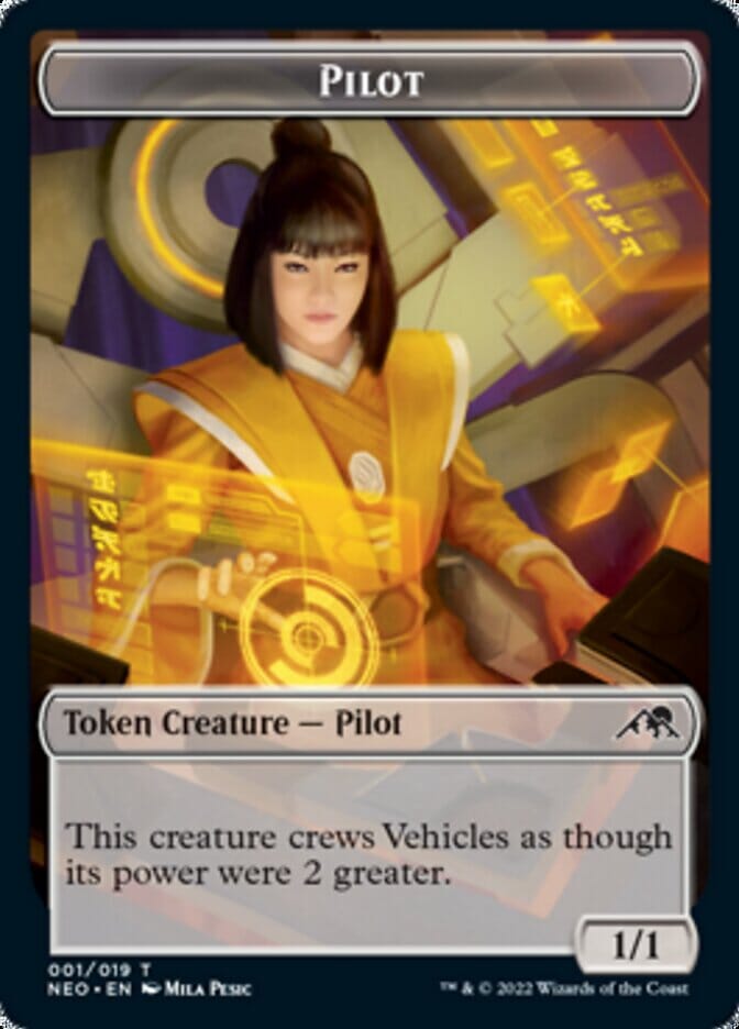 Spirit (002) // Pilot Double-sided Token [Kamigawa: Neon Dynasty Tokens] MTG Single Magic: The Gathering  | Multizone: Comics And Games