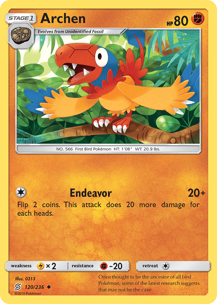 Archen (120/236) [Sun & Moon: Unified Minds] Pokemon Single Pokémon  | Multizone: Comics And Games