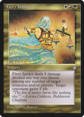 Fiery Justice [Ice Age] MTG Single Magic: The Gathering  | Multizone: Comics And Games