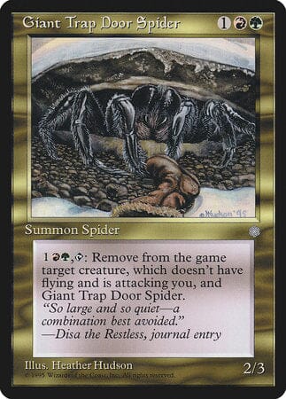 Giant Trap Door Spider [Ice Age] MTG Single Magic: The Gathering  | Multizone: Comics And Games