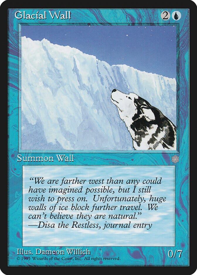 Glacial Wall [Ice Age] MTG Single Magic: The Gathering  | Multizone: Comics And Games
