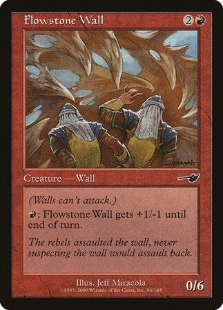 Flowstone Wall [Nemesis] MTG Single Magic: The Gathering  | Multizone: Comics And Games