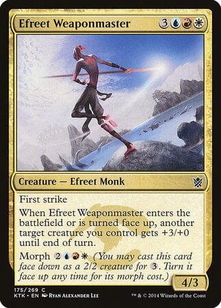 Efreet Weaponmaster [Khans of Tarkir] MTG Single Magic: The Gathering  | Multizone: Comics And Games