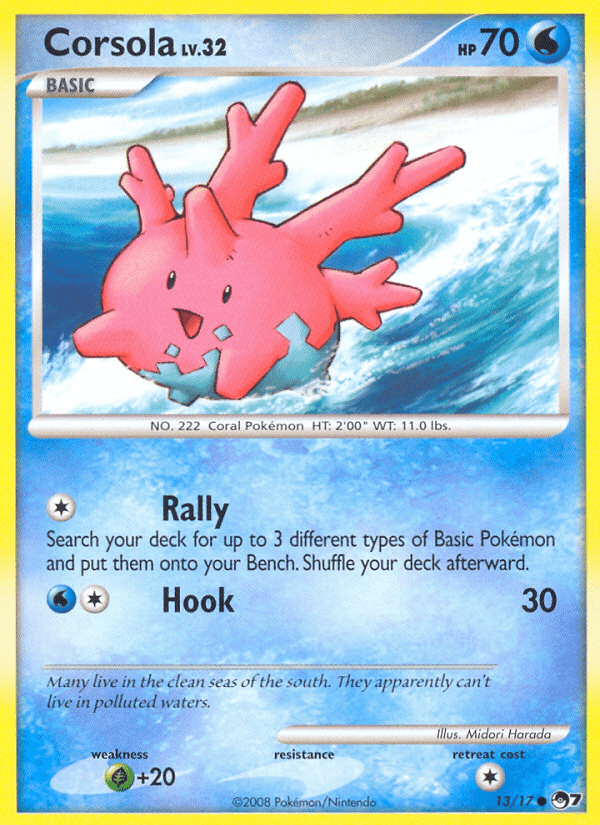 Corsola (13/17) [POP Series 7] Pokemon Single Pokémon  | Multizone: Comics And Games