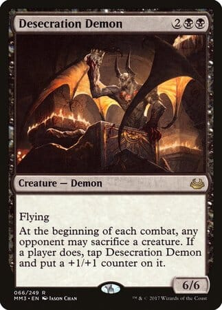 Desecration Demon [Modern Masters 2017] MTG Single Magic: The Gathering  | Multizone: Comics And Games