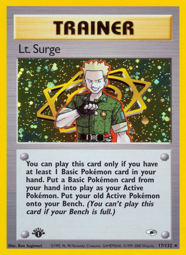 Lt. Surge (17/132) [Gym Heroes 1st Edition] Pokemon Single Pokémon  | Multizone: Comics And Games