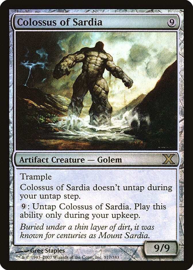 Colossus of Sardia (Premium Foil) [Tenth Edition] MTG Single Magic: The Gathering  | Multizone: Comics And Games