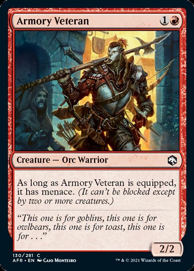 Armory Veteran [Dungeons & Dragons: Adventures in the Forgotten Realms] MTG Single Magic: The Gathering  | Multizone: Comics And Games