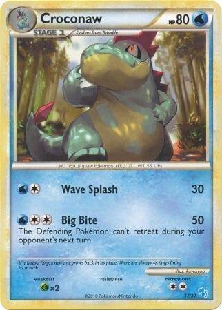 Croconaw (17/30) [HeartGold & SoulSilver: Trainer Kit - Gyarados] Pokemon Single Pokémon  | Multizone: Comics And Games