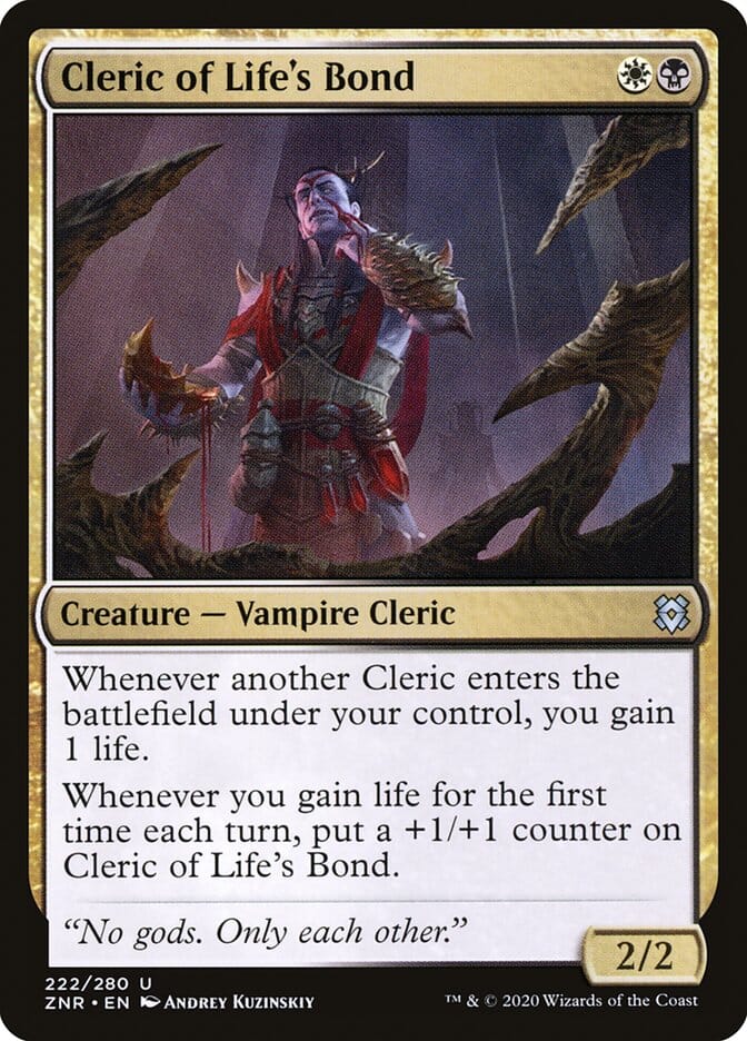 Cleric of Life's Bond [Zendikar Rising] MTG Single Magic: The Gathering  | Multizone: Comics And Games