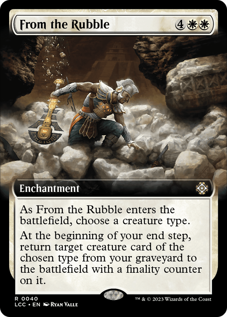 From the Rubble (Extended Art) [The Lost Caverns of Ixalan Commander] MTG Single Magic: The Gathering  | Multizone: Comics And Games