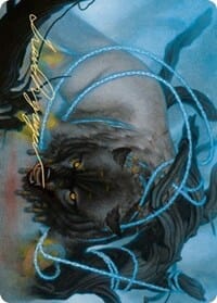 Bind the Monster Art Card (Gold-Stamped Signature) [Kaldheim: Art Series] MTG Single Magic: The Gathering  | Multizone: Comics And Games