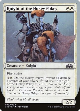 Knight of the Hokey Pokey [Unsanctioned] MTG Single Magic: The Gathering  | Multizone: Comics And Games