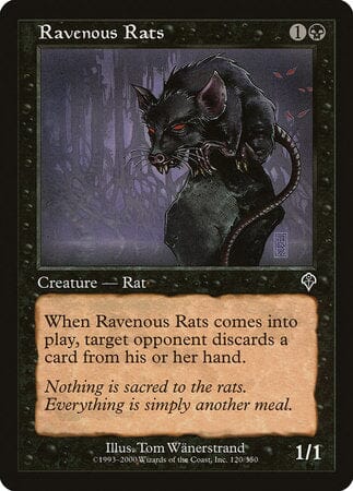 Ravenous Rats [Invasion] MTG Single Magic: The Gathering  | Multizone: Comics And Games