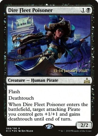 Dire Fleet Poisoner [Rivals of Ixalan Promos] MTG Single Magic: The Gathering  | Multizone: Comics And Games